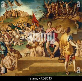 The Martyrdom of the Ten Thousand. Museum: Palazzo Pitti, Florence. Author: Pontormo. Stock Photo