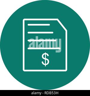 Invoice Vector Icon Sign Icon Vector Illustration For Personal And Commercial Use... Clean Look Trendy Icon... Stock Vector