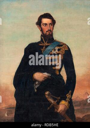 Portrait of the King Charles XV of Sweden. Museum: PRIVATE COLLECTION. Author: Westin, Fredric. Stock Photo