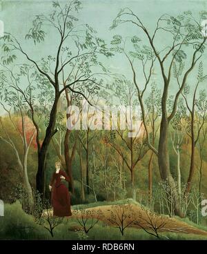 La Promenade dans la forêt (The walk in the forest). Museum: Kunsthaus Zürich. Author: Rousseau, Henri Julien Félix. Stock Photo