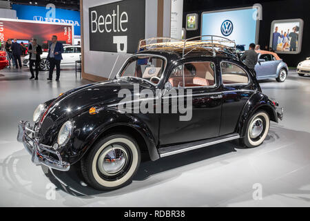 Detroit, Michigan - A 1964 Volkswagen Beetle on display at the North American International Auto Show. Stock Photo
