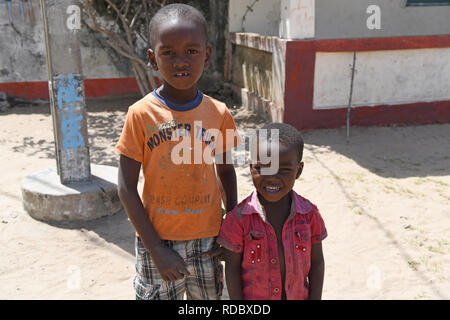 Local children from Ibo Island, Mozambique Stock Photo