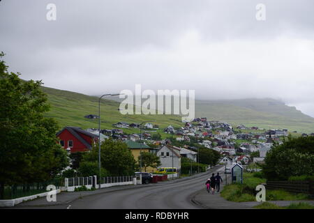 Street in Torshavn, Faroe Islands Stock Photo