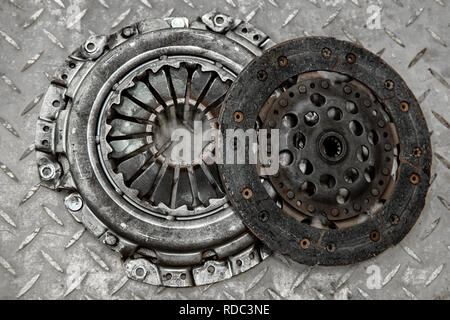 elements of the old car clutch kit Stock Photo