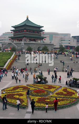 Drum Tower Xian chaina Stock Photo