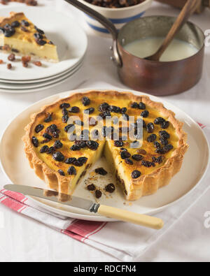 Kentish pudding pie. Food UK Stock Photo