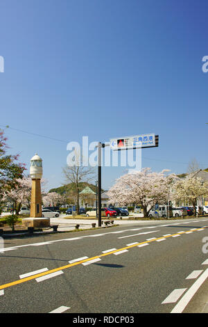 Misumi West Port in Spring, Kumamoto Prefecture, Japan Stock Photo