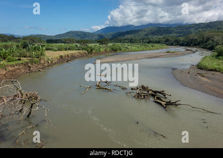 Costa Rica, Puntarenas, Rio Grande Tarcoles river Stock Photo