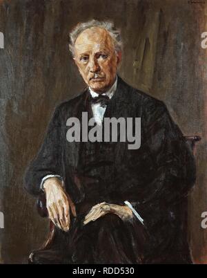 Portrait of the composer Richard Georg Strauss (1864-1949). Museum: Staatliche Museen, Berlin. Author: LIEBERMANN, MAX. Stock Photo