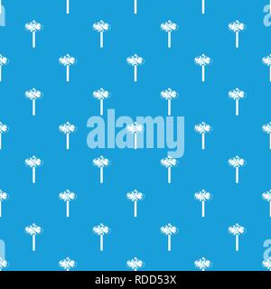 Stone hammer pattern vector seamless blue Stock Vector