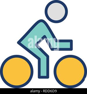 Cyclist Sign Icon Vector Illustration For Personal And Commercial Use... Clean Look Trendy Icon... Stock Vector