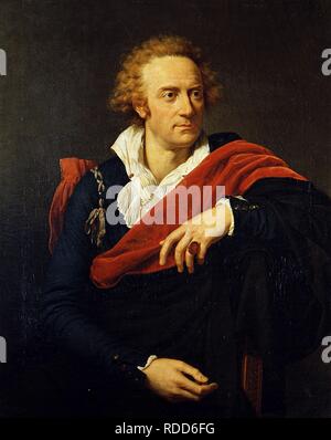 Portrait of the poet Count Vittorio Alfieri (1749-1803). Museum: Galleria degli Uffizi, Florence. Author: FABRE, FRANCOIS-XAVIER PASCAL, BARON. Stock Photo