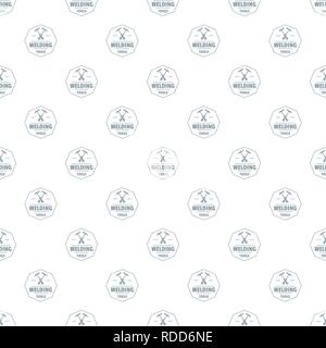 Welding work pattern vector seamless Stock Vector