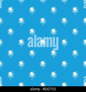 Powerful explosion pattern vector seamless blue Stock Vector