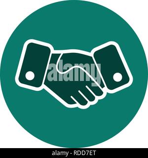 Handshake Vector Icon Sign Icon Vector Illustration For Personal And Commercial Use... Clean Look Trendy Icon... Stock Vector