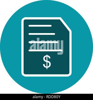 Invoice Vector Icon Sign Icon Vector Illustration For Personal And Commercial Use... Clean Look Trendy Icon... Stock Vector