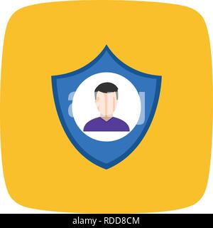 Business Protection Vector Icon Sign Icon Vector Illustration For Personal And Commercial Use... Clean Look Trendy Icon... Stock Vector