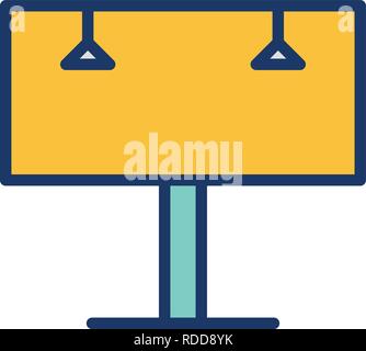 Billboard Vector Icon Sign Icon Vector Illustration For Personal And Commercial Use... Clean Look Trendy Icon... Stock Vector