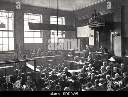 OLD BAILEY Interior of the London court about 1898 Stock Photo