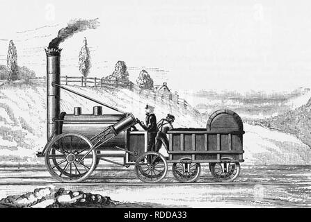Stephenson, 'Rocket' Steam Locomotive, 1829 Stock Photo - Alamy