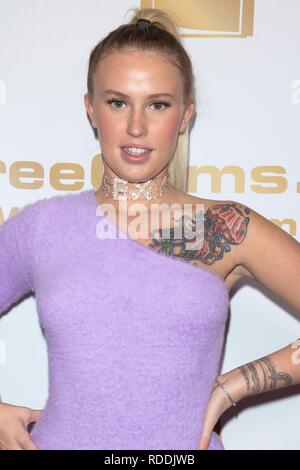 Adult film actress Layla Love attends the XBIZ Awards at Hotel Westin