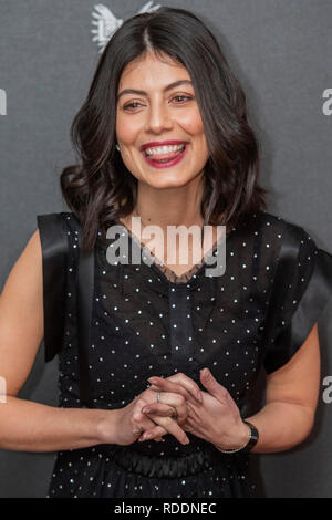 Soho, London, UK. 18th Jan 2019. •Alessandra Mastronardi- Medici: The Magnificent screening, a new series on Netflix produced by Lux - in the Soho Hotel. Credit: Guy Bell/Alamy Live News Stock Photo