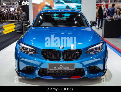Nonthaburi, Thailand - December 4, 2018: BMW M2 coupe presented in Motor Expo 2018 Stock Photo