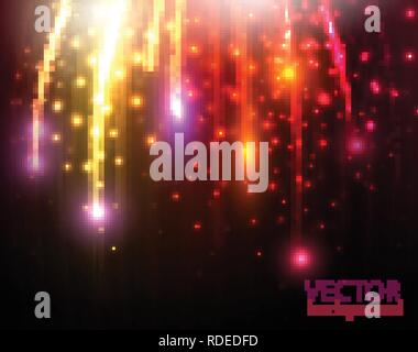 Lines composed of glowing backgrounds Stock Vector