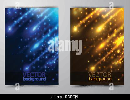 Lines composed of glowing backgrounds Stock Vector