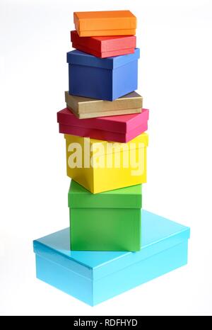Cardboard boxes, gift boxes Stock Photo