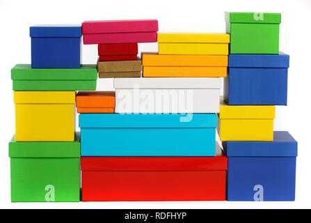 Cardboard boxes, gift boxes Stock Photo
