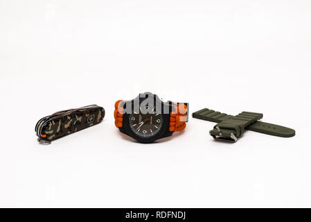 victorinox swiss army watch Stock Photo