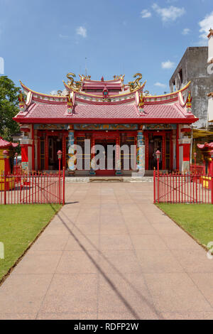 Manado, Indonesia - August 04 2015: Ban Hin Kiong, Taoist temple at jalan D.I. Panjaitan, Manado. It is the oldest temple in the city of Manado. Stock Photo