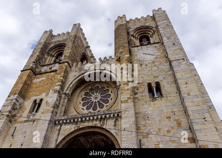 Lisbon Cathedral, Sé de Lisboa, in Lisbon, Portugal Stock Photo