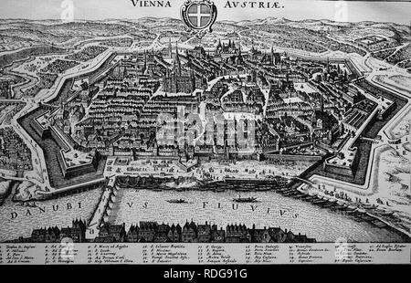 Vienna - Old Engraving (1617), An old view of Vienna. It wa…