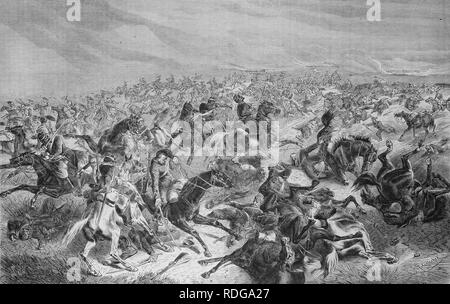 FRANCO-PRUSSIAN WAR: RAPID FIRE OF THE PRUSSIAN INFANTRY RIDERS Stock ...