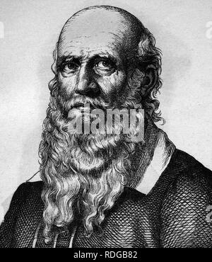 Friedrich Ludwig Jahn, father of gymnastics, 1778 - 1852, portrait, historical illustration, 1880 Stock Photo