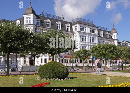 Hotel Ahlbecker Hof, Ahlbeck, Usedom island, Baltic Sea, Mecklenburg-Western Pomerania Stock Photo