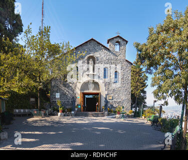 Chapel of San Cristobal Hill - Santiago, Chile Stock Photo