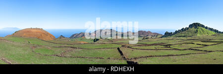 El Hierro - View over the central plateau Meseta de Nisdafe Stock Photo