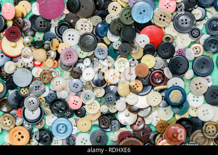 button background still life, sewing, crafts, colours, fashion Stock Photo
