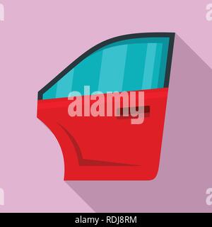 Car door icon. Flat illustration of car door vector icon for web design Stock Vector