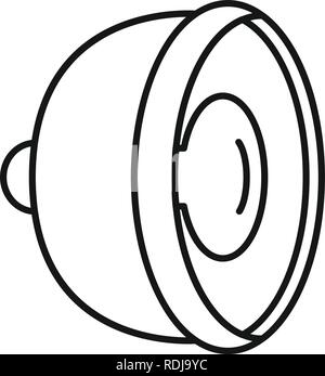 Car signal icon. Outline car signal vector icon for web design isolated on white background Stock Vector