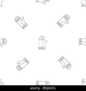 Welding glove icon. Outline illustration of welding glove vector icon for web design isolated on white background Stock Vector