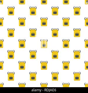 Notebook backpack pattern seamless vector repeat for any web design Stock Vector