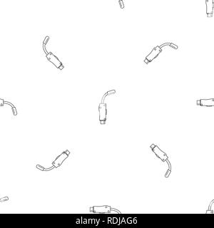 Welding head icon. Outline illustration of welding head vector icon for web design isolated on white background Stock Vector