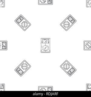 Analog multimeter icon. Outline illustration of analog multimeter vector icon for web design isolated on white background Stock Vector