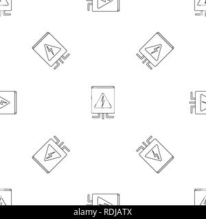 Electrical box icon. Outline illustration of electrical box vector icon for web design isolated on white background Stock Vector