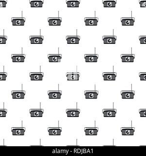 Radio receiver pattern seamless vector repeat geometric for any web design Stock Vector