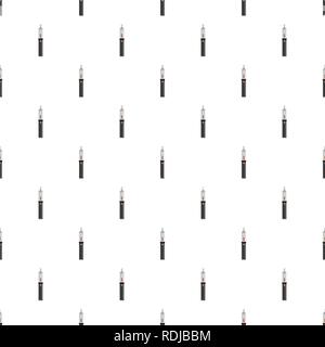 Steel vape pen pattern seamless vector repeat for any web design Stock Vector